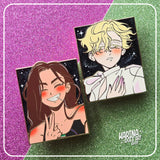 Gold LukaHyuna Enamel Pins