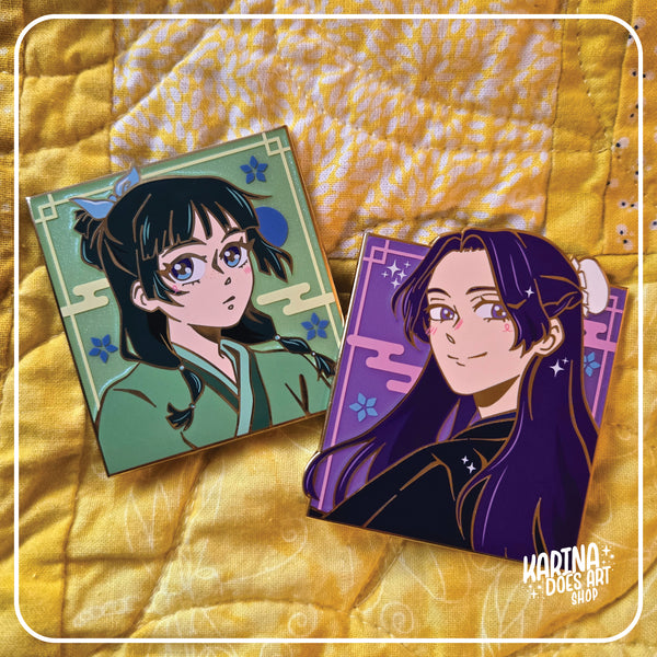 Gold Jinmao Enamel Pins