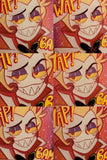 WAP!BAM!BOOM! Short King Dyed Metal Pin