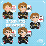 Sassy Roz Enamel Pins (PREORDER)