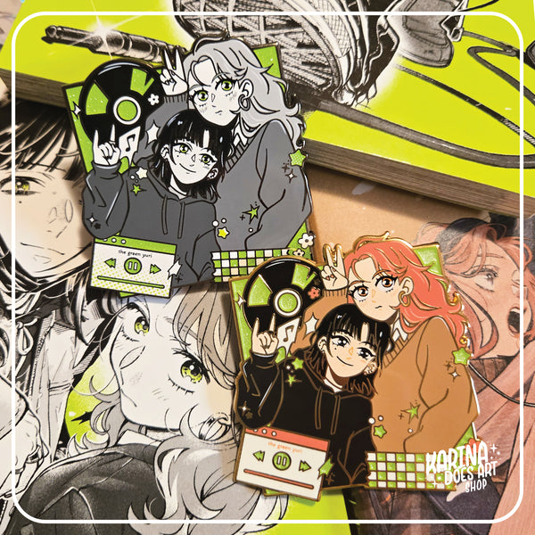 The Green Yuri Enamel Pins