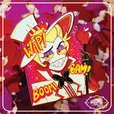 WAP!BAM!BOOM! Short King Dyed Metal Pin
